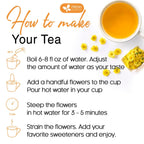 Premium Chrysanthemum Flowers, Chrysanthemum Herbal Tea, No Additives, No Caffeine, Vegan