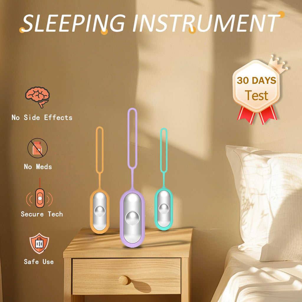 LANSIGOGBGS Sleep Instrument,Brain Massage Adjust Heart Rate,Headache Focus Attention,Small and Easy to Carry,Improve Deep Sleep