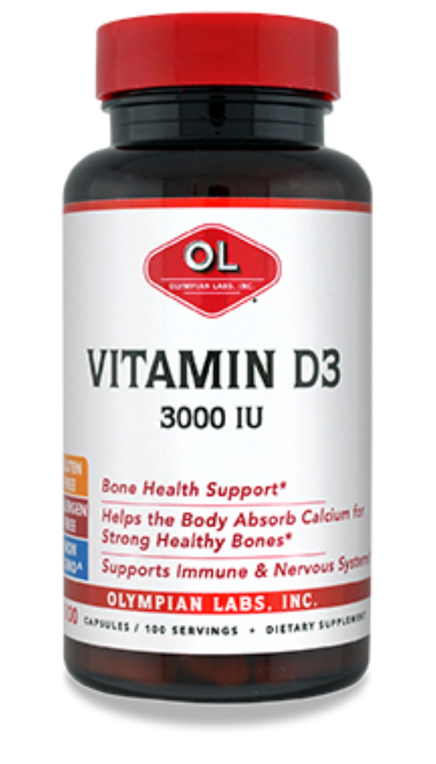 Vitamin D3 3000 Iu 100 Capsules