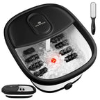 SPA4PIEDS 2025 Collapsible Foot Spa Bath with Massage Roller and Jets, Red Light, Pedicure Tool, Feet Soaking Tub for Stress Rel