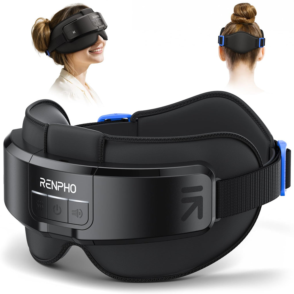 RENPHO FSA/HSA Eligible Head & Eye Massager, Eyeris Masc Heated Eye & Head Mask for Migraines, Mothers Day Gifts for Mom, Heada
