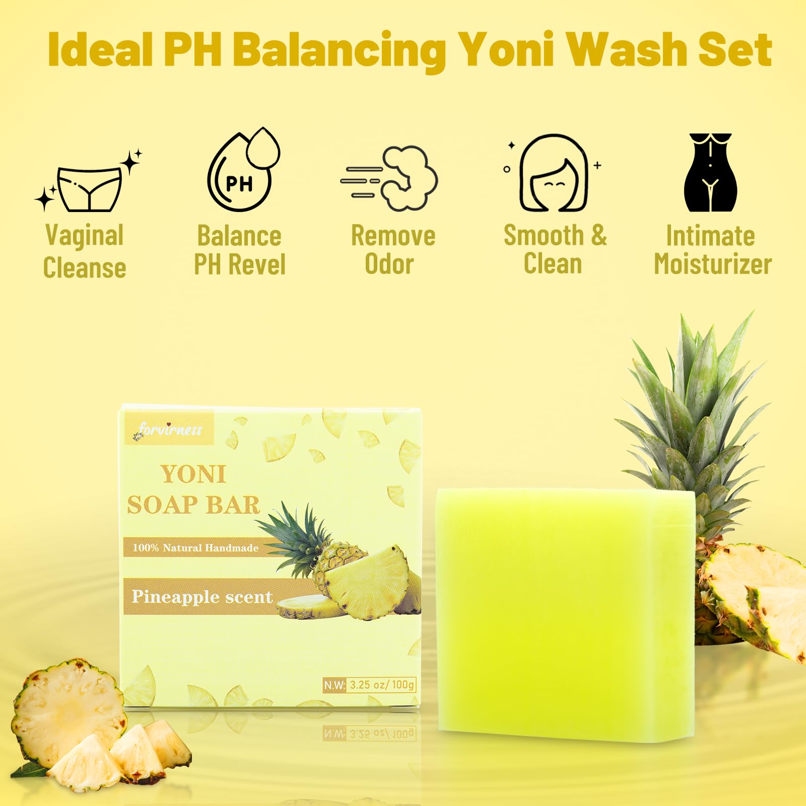Yoni Wash Yoni Oil Yoni Soap bar, Feminine Wash for Women ph Balance, Intimate wash for Women Remove Odor, 1 Fl Oz Feminine Oil