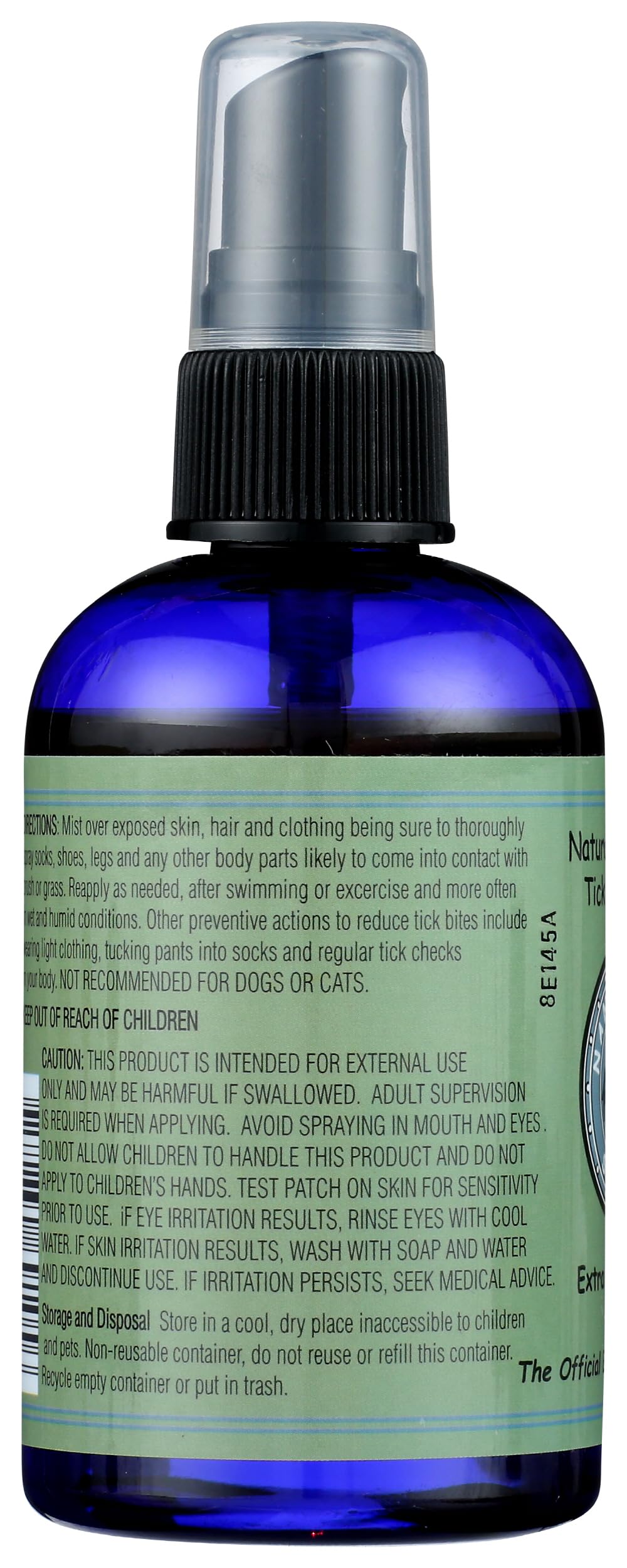 Nantucket Spider Extra Strength Tick Repellent Spray 4 oz | Made in USA | Essential Oils Tick Repellent