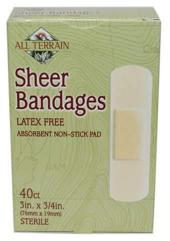 All Terrain Bandage,Sheer 3/4 Inch X 3 Inch - 40 CT, 4 pack4