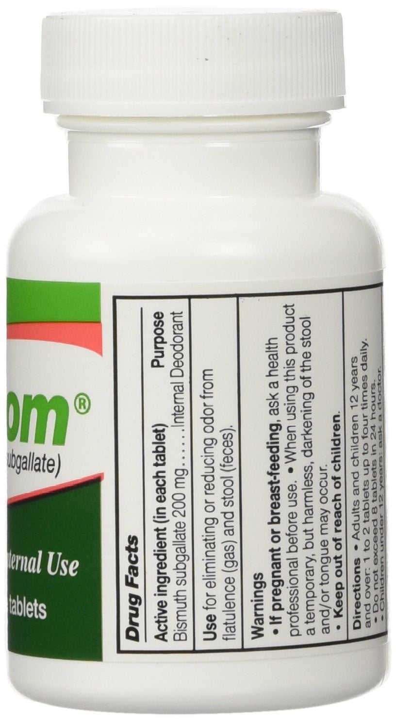 DEVROM Tablets (Internal Deoderant)200MG 100chewable tablets