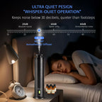 MQLMF Hotel Collection Diffuser Machine,Remote,Rechargeable,Included 5 Scent Oils,Whisper-Quiet,Aluminum,1500 Sq Ft,Waterless Di