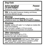 P Puregen Labs Extra Strength Gas Relief Softgels with Simethicone 125 mg Relieve Pressure, Bloating and Painful Discomfort Comp