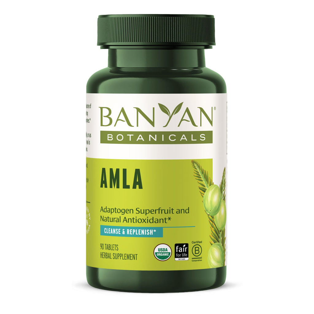 Banyan Botanicals Amla (Amalaki) Tablets - Organic Emblica Officinalis - Natural Source of Vitamin C and Antioxidants - Supports