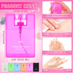 Dansib 6 Pcs Hand Sanitizer Spray Travel Size Hydrating Hand Sanitizer Mist Gifts Clear Mini Pocket Sprayer for Women Teacher Co