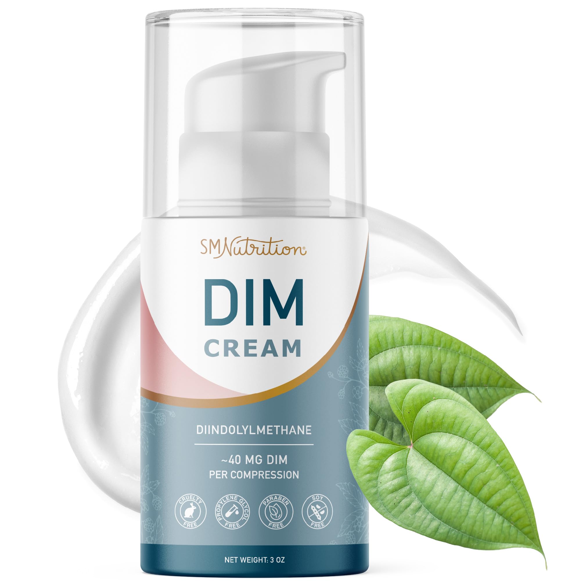 DIM Cream Supplement | Hormone Balancing Cream for Women | Diindolylmethane Supports Estrogen Balance & Relief for Menopause, Pe