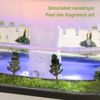 HIROGA Rain Diffuser 250ML Essential Oil Diffuser, Cloud Humidifier Rain Water Drip Humidifier with Drip Music Micro Landscape U