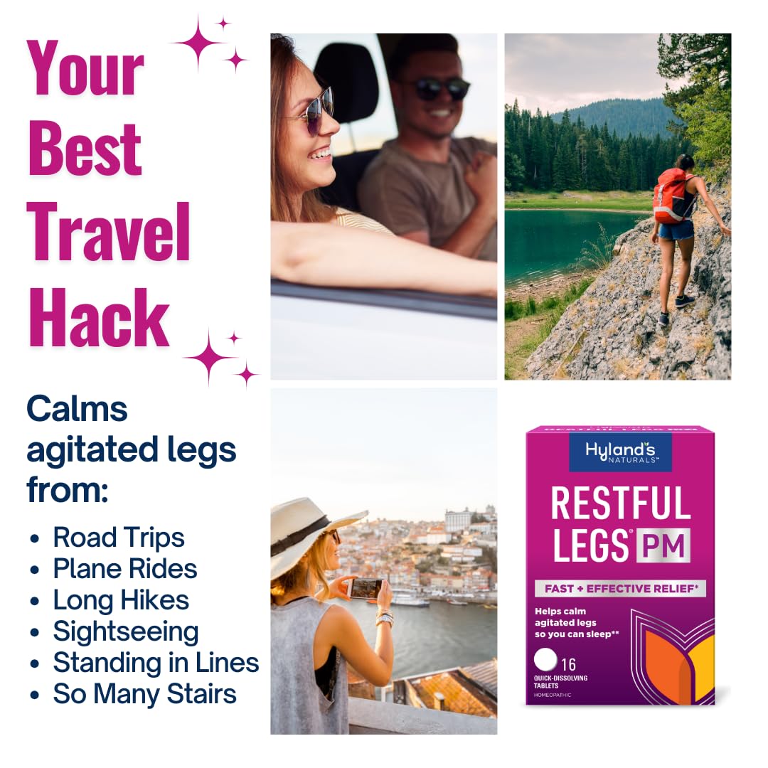 Hyland 's Restful Legs PM, Nighttime Formula, Calms Agitated Legs so You Can Sleep, 50 Quick Dissolving Tablets (Pack of 2)