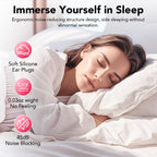 Ear Plugs for Sleeping Noise Cancelling, 45dB Earplugs for Noise Reduction, Reusable Noise Cancelling Ear Plugs Hearing Protecti