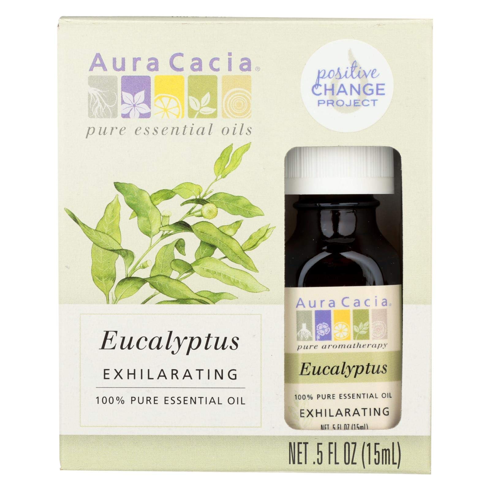 Aura Cacia Eucalyptus Essential Oil - 0.5 Ounce (3 Pack)