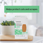 McKesson Adhesive Bandages, Sterile, Fabric Patch, 2 in x 4 in, 50 Count, 24 Packs, 1200 Total