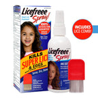 Licefreee Spray, Tec Labs Head Lice Spray, 6 Fl Oz, Includes Professional Metal Nit and Lice Comb, Easy Use Lice Treatments for