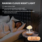 Weljoy Zen Raining Cloud Night Light Aromatherapy Essential Oil Diffuser Micro Humidifier Desk Fountain Bedside Sleeping Relaxin