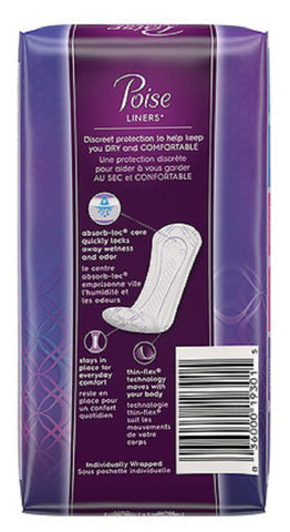 Poise Pantiliners, 26 Count