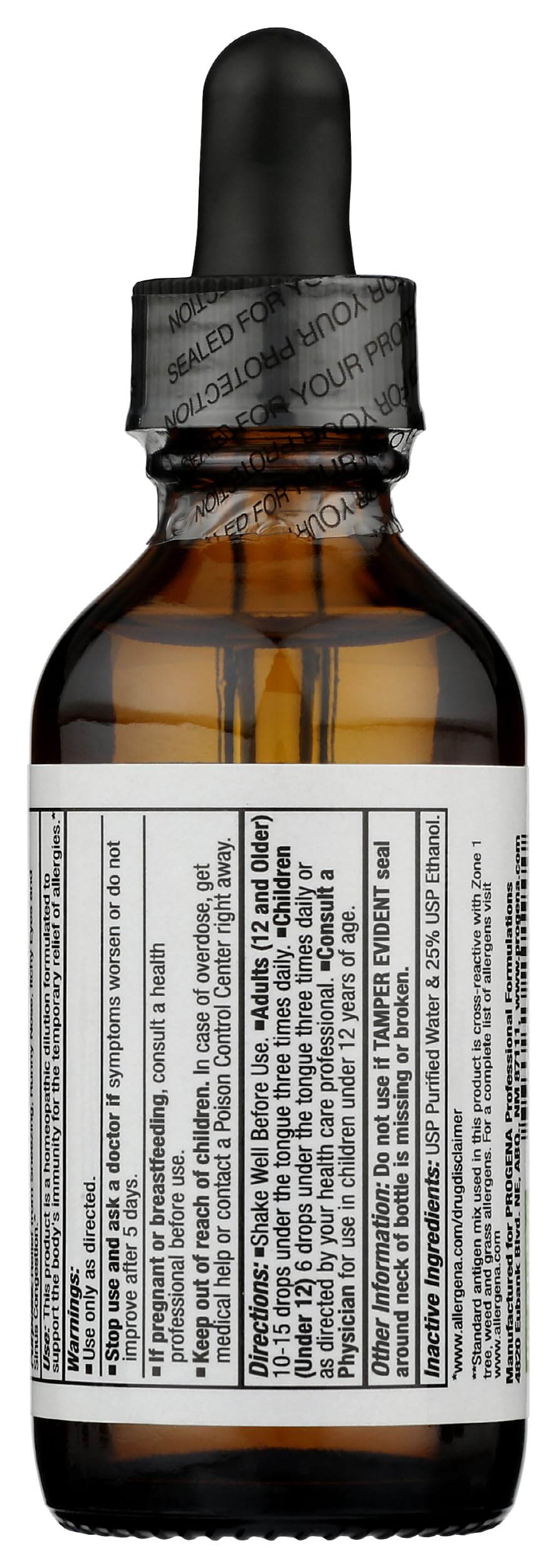 PROGENA - Allergena Zone 1 - Allergy Relief Drops (2 FL Ounce)