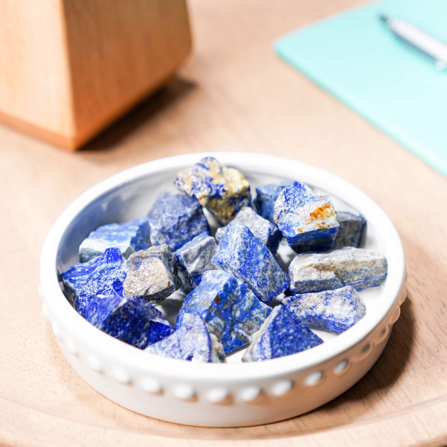 Crystal Allies 1 Pound Bulk Rough Lapis Lazuli Reiki Crystal Healing Stones Large 1''