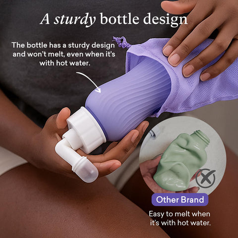 PurComfy Upside Down Peri Bottle for Postpartum Care Essentials, Portable Bidet Travel for Postpartum Perineal Cleansing and Rec