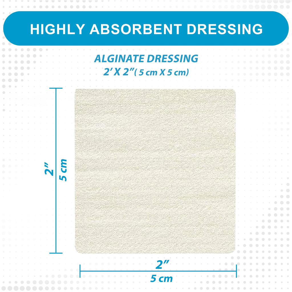 MedVance TM Alginate - Calcium Alginate Dressing 2x2, Box of 5 dressings