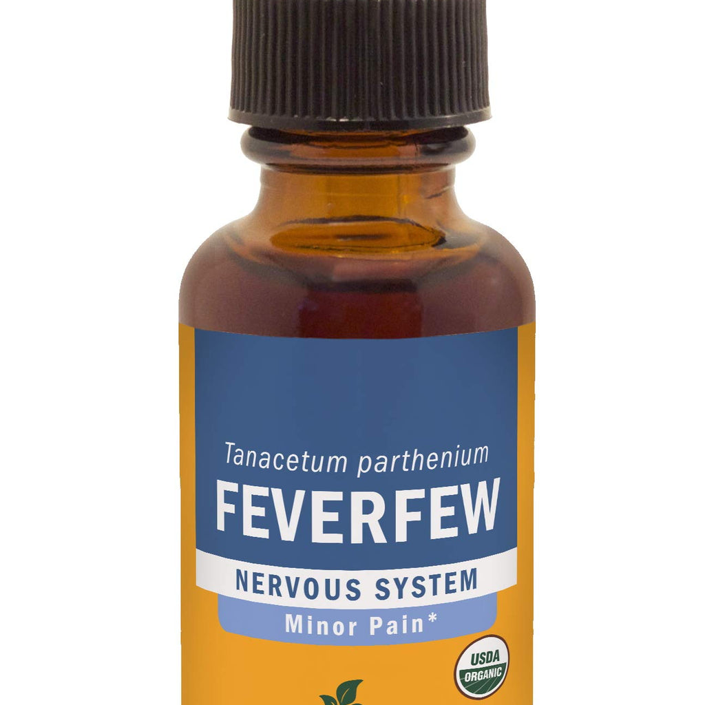 Herb Pharm Certified Organic Feverfew Liquid Extract for Minor Pain Support - 1 Ounce