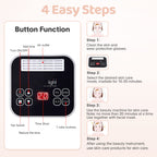 FXXXCUWUU Led-Light-Therapy, Red Light Therapy for Face 7 in 1 Colors LED Facial Skin Care Tool Facial Neck Body Hand Skincare M