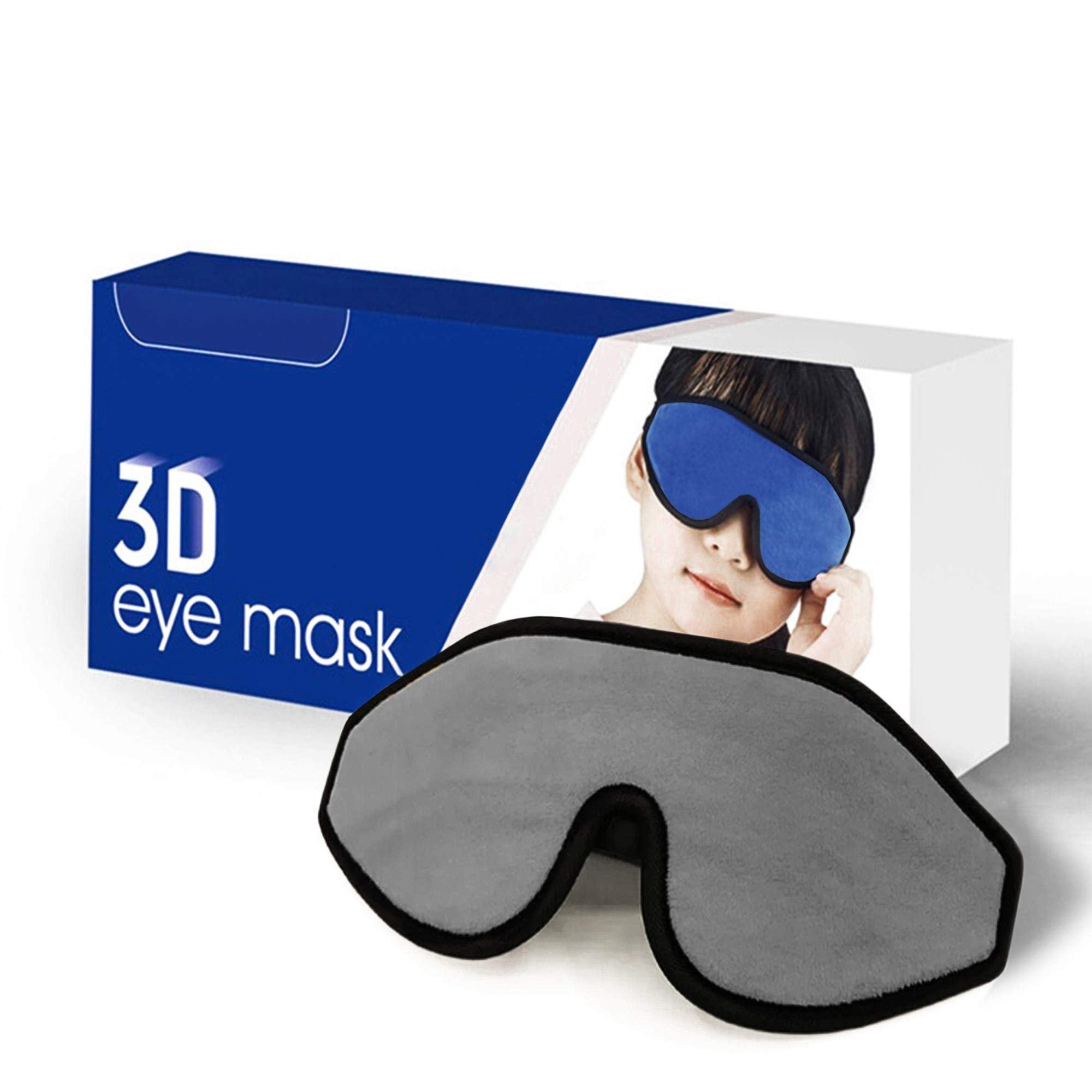 Sleep Mask for Kids with Blockout Light - Memory Foam 3D Contoured Eye Mask - Eye Cover & Travel Sleep Mask, Blindfolds for Kids