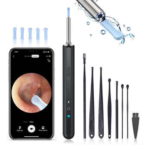 Wireless Ear Wax Removal Camera - Ear Wax Removal Tool Camera - Ear Wax Removal Kit with Ear Pick - Ear Cleaner with 1080P Camer