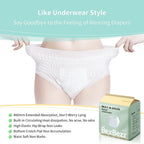 Disposable Period Underwear for Women Plus Size L/XL, 360 Leak Proof Period Panties for Heavy Flow, Overnight Postpartum and Inc