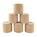 COMOmed Self Adhesive Bandage Tape-Self Adherent Stretch Medical Bandage Wrap Athletic Tape Vet Tape 2Inch 5Yards-6 Count(Skin)
