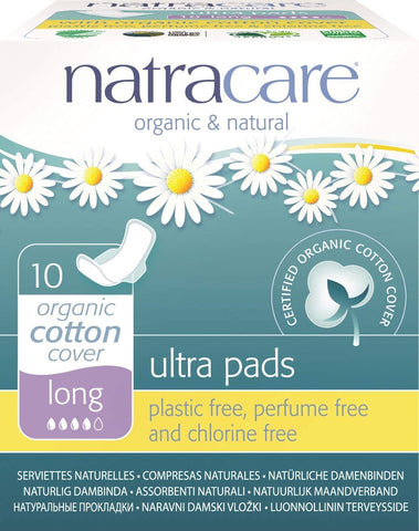 Natracare: Natural Ultra Long Pads With Wings (2 X 10 Ct)
