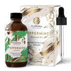 Florona Peppermint Essential Oil 100% Pure & Natural - 4 fl oz, Hair & Skin Care, Diffuser Aromatherapy, Soap Making, Candle Mak