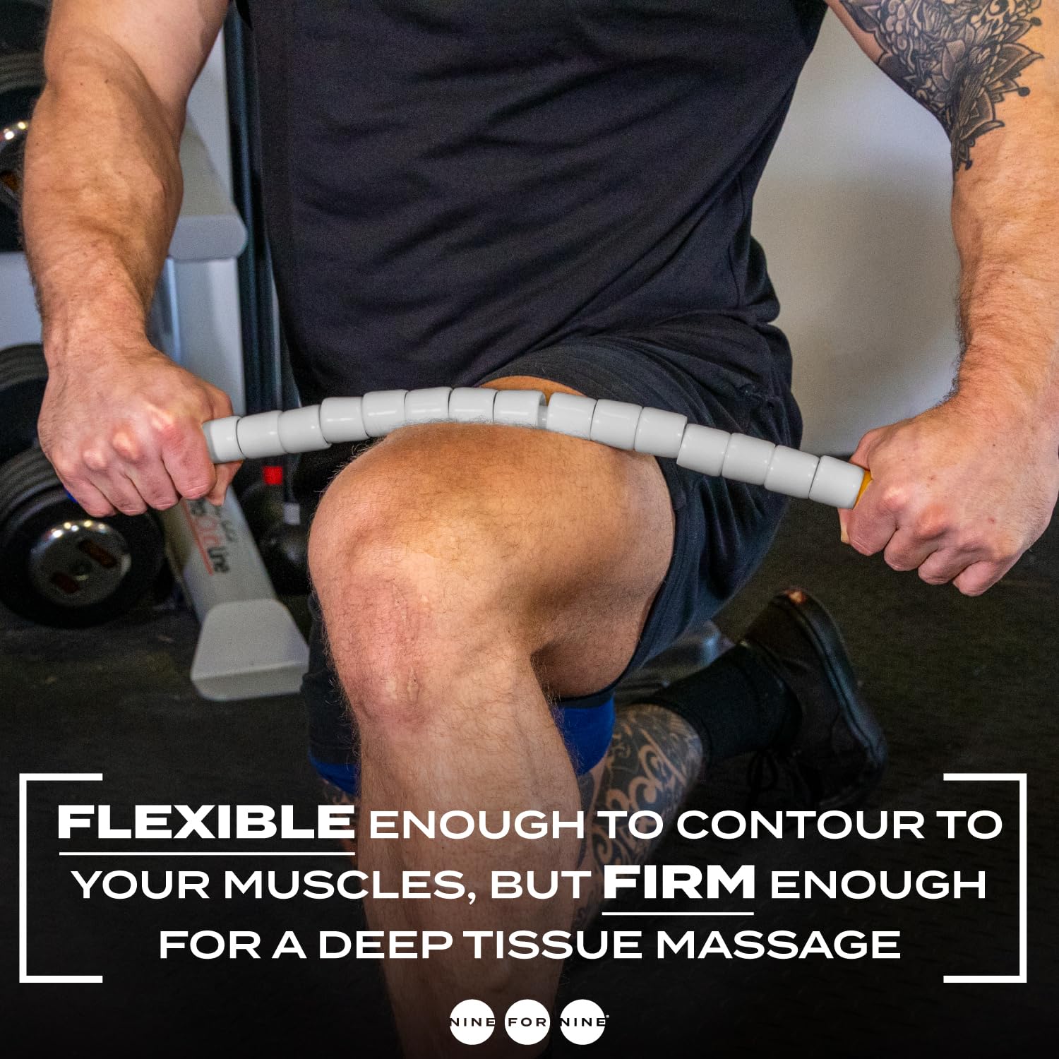 Massage Stick 24 Handheld Spindle Massage Roller - Full Body Muscle Recovery & Myofascial Release (Large - 24 Massage Stick)