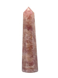 Crystal Heaven Strawberry Quartz Crystal Tower Obelisk Point For Chakra, Healing And Balancing  Aaa Grade Original Certified Ge