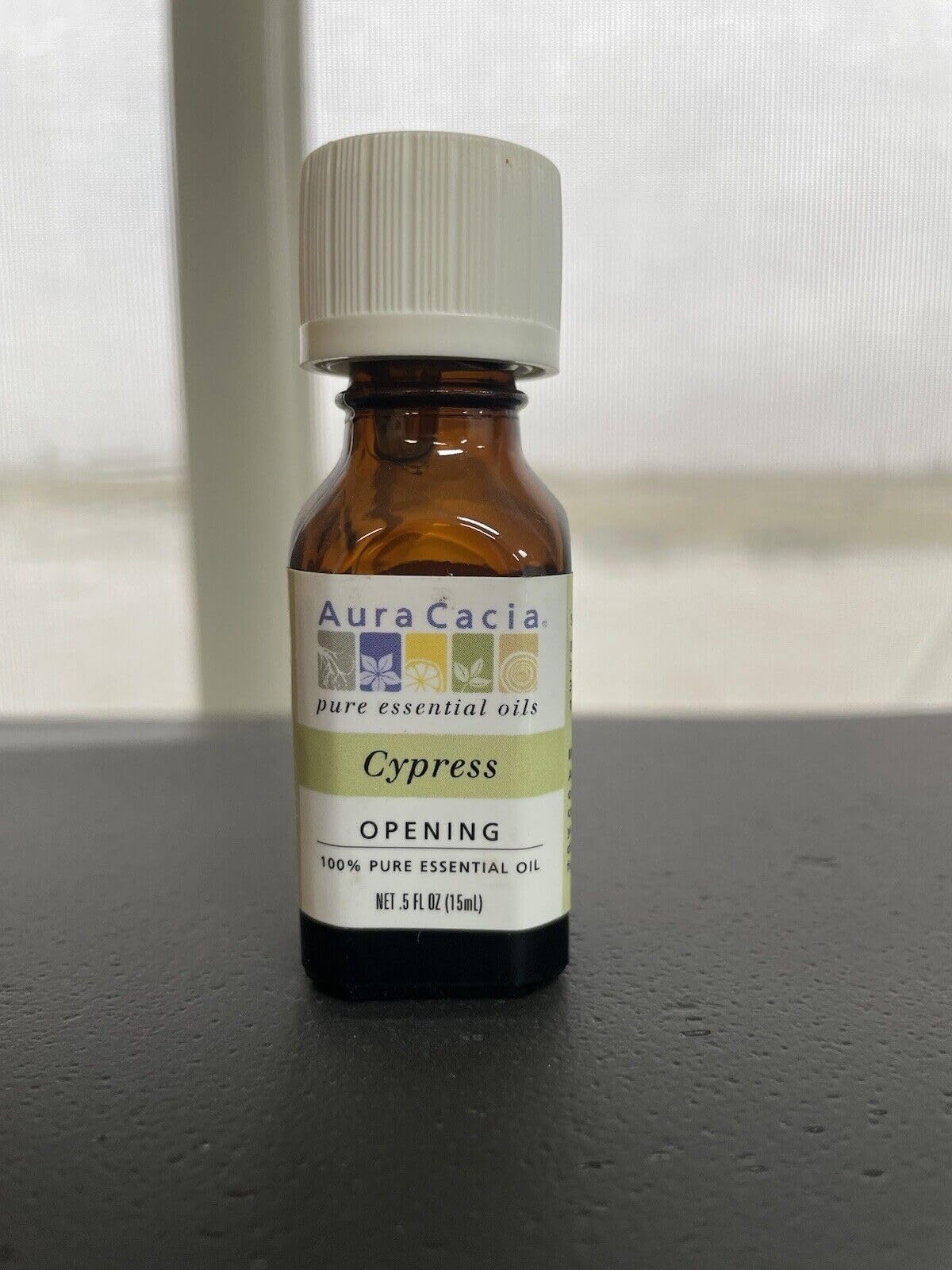 Aura Cacia 100 Percent Pure Cypress Essential Oil, 0.5 Ounce - 6 per case.6