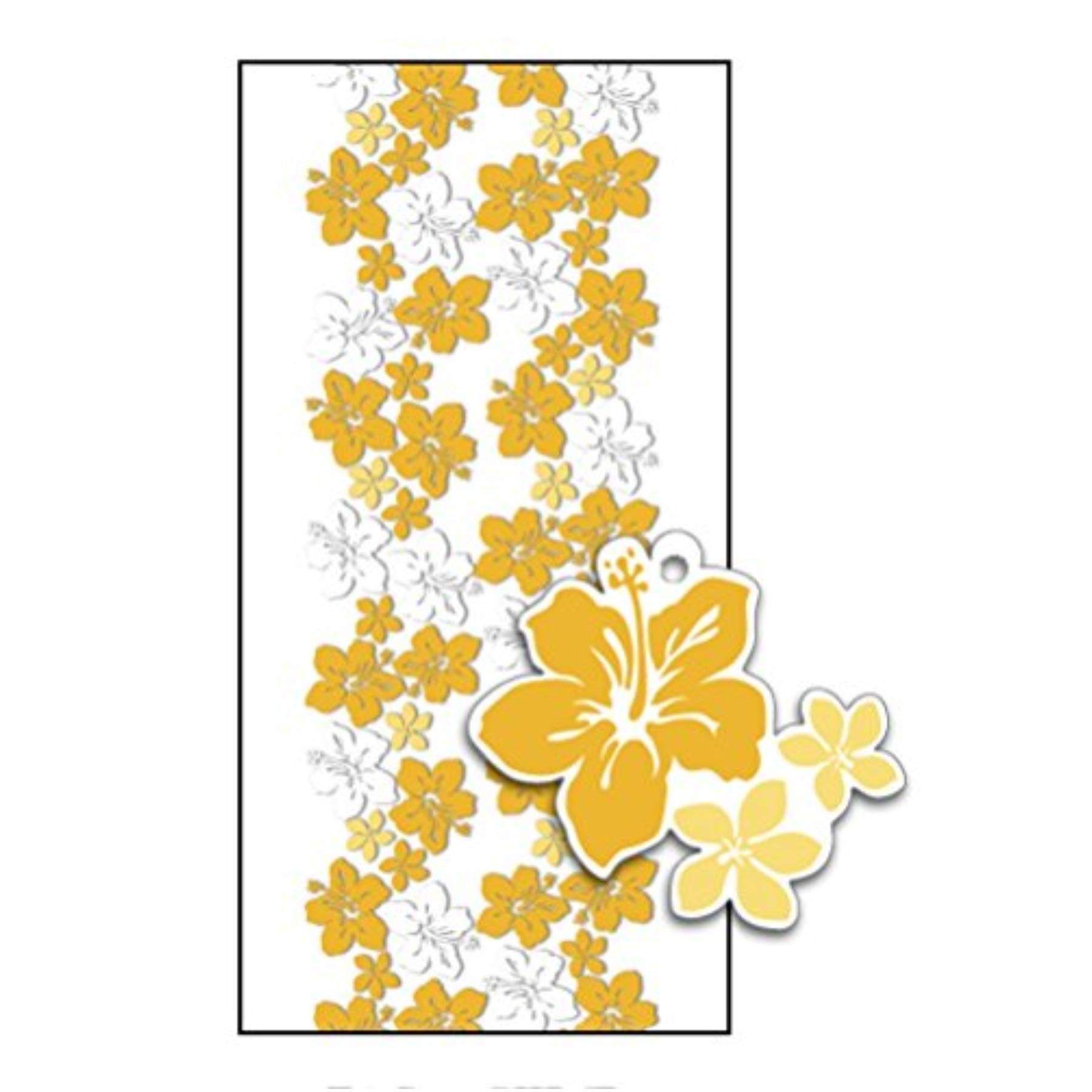 Hawaiian Candy Lei Making Kit - 5 Yellow Hibiscus Lei Kits