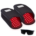 DGQY Upgraded Red Infrared Light Therapy for Feet Pain Relief FDA Cleared LED Light Therapy Slipper Device for Foot Toes Instep 