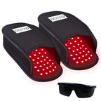 DGQY Upgraded Red Infrared Light Therapy for Feet Pain Relief FDA Cleared LED Light Therapy Slipper Device for Foot Toes Instep 