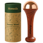 Homeda Kansa Wand Ayurveda Foot Massager - Indian Skincare Tool - SWA Kansa Wand for Feet & Face Relazation, Wellness & Detox - 