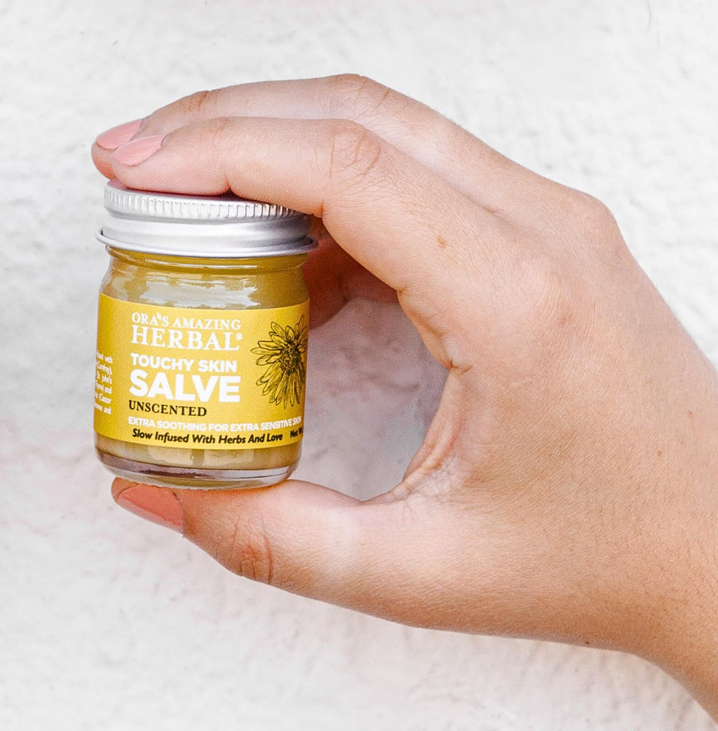 Oras Amazing Herbal, Touchy Skin Salve, Eczema Cream Treatment, Anti-Itch Cream for Kids and Adults, Calendula Ointment for Nat