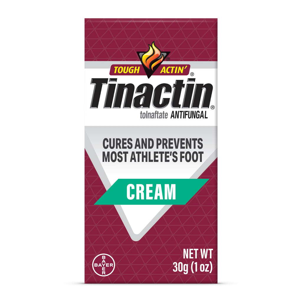 Tinactin Antifungal Cream, Athletes Foot Treatment, Tolnaftate 1%, Proven Clinically Effective on Most Athletes Foot and Ringwor