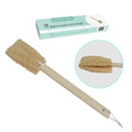 Jgd Retail 15 Inch Natural Exfoliating Loofah Bath Brush On A Handle  Loofah With Long Wooden Stick | Back Brush For Men & Wome