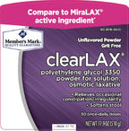 Members Mark Clearlax 2 Pack 17.9-Ounces each
