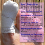 MediMitt ToeMitt Big Toe Bandages Non-Adhesive (Full Coverage Big Toe Bandage) (with Absorbent Pad, X-Large (Pack of 10))