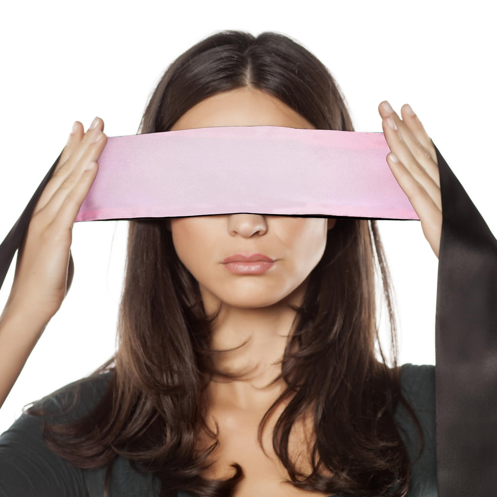 FRESHME Satin Sleep Eye Mask - Comfortable Eye Blindfold for Sleeping Women Men Valentine's Day Gift Soft Adjustable Breathable