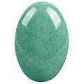 Loveliome Natural Green Aventurine Oval Polished Worry Stones, Healing Crystal Indoor Fountain Stones Massage Energy Anxiety Rel