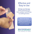 Biodermis Epi-Derm Keloid Long Strips, Silicone Gel Sheeting for Scars, Ideal for C-Section, Tummy Tuck, Cardiac Surgery Scars,