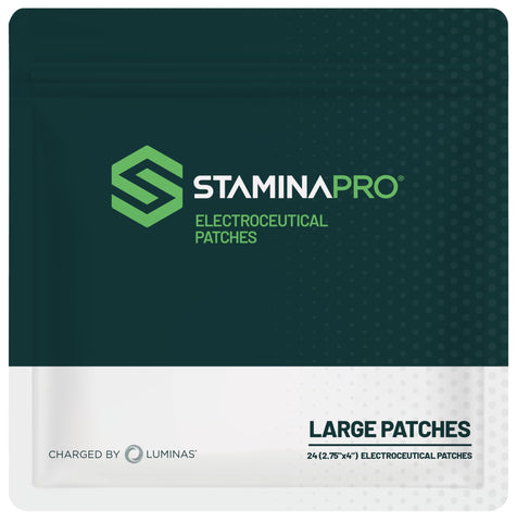 LUMINAS STAMINAPRO Patch - Water-Resistant Athletic Adhesive, Electroceutical Relief - Versatile Active Comfort, Long Lasting - 
